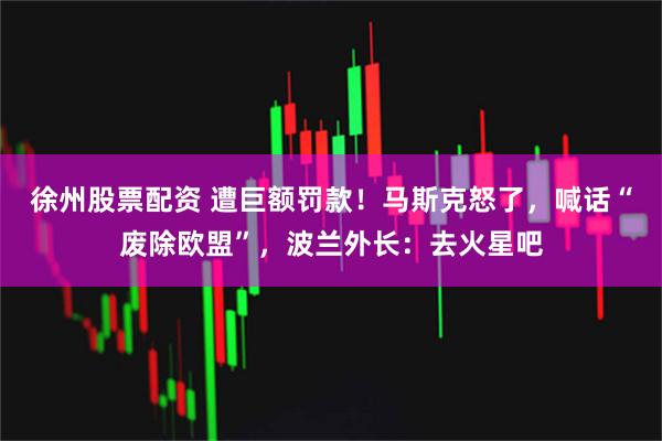 徐州股票配资 遭巨额罚款！马斯克怒了，喊话“废除欧盟”，波兰外长：去火星吧