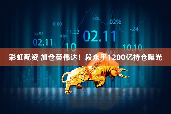 彩虹配资 加仓英伟达！段永平1200亿持仓曝光